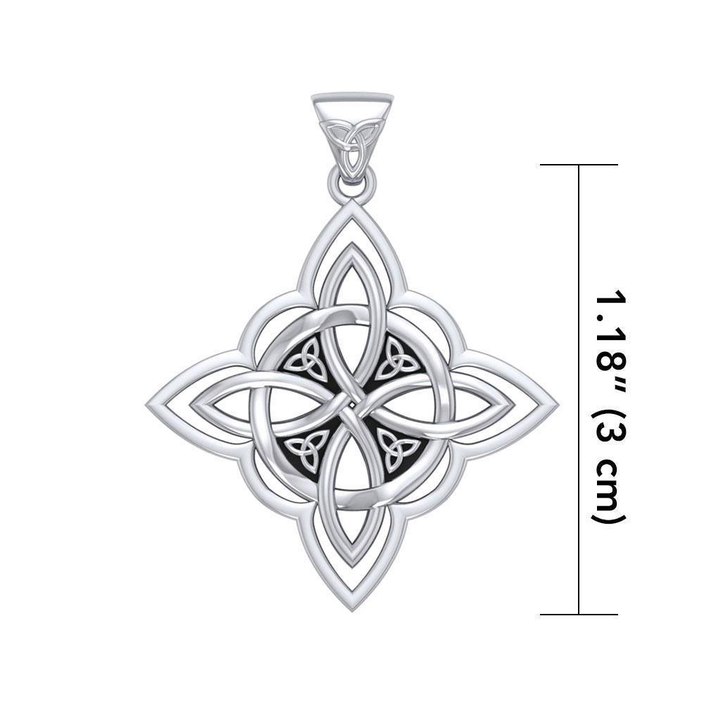 Four Point Knot Silver Pendant TP3340 Pendant