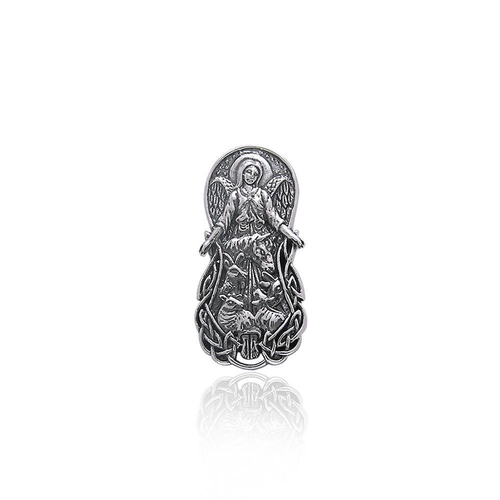 Angel Patron of Animals Silver Pendant TP3589