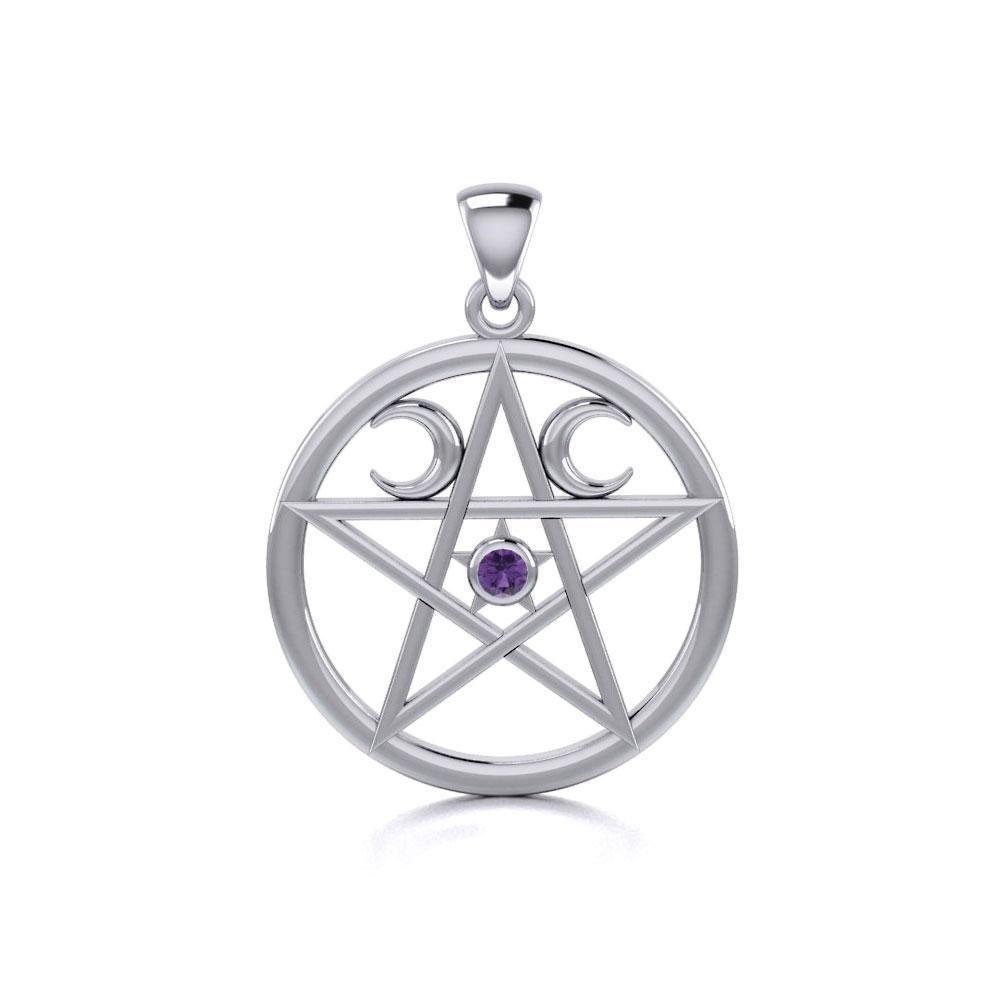 Silver Pentagram Pentacle Pendant TP469 Pendant