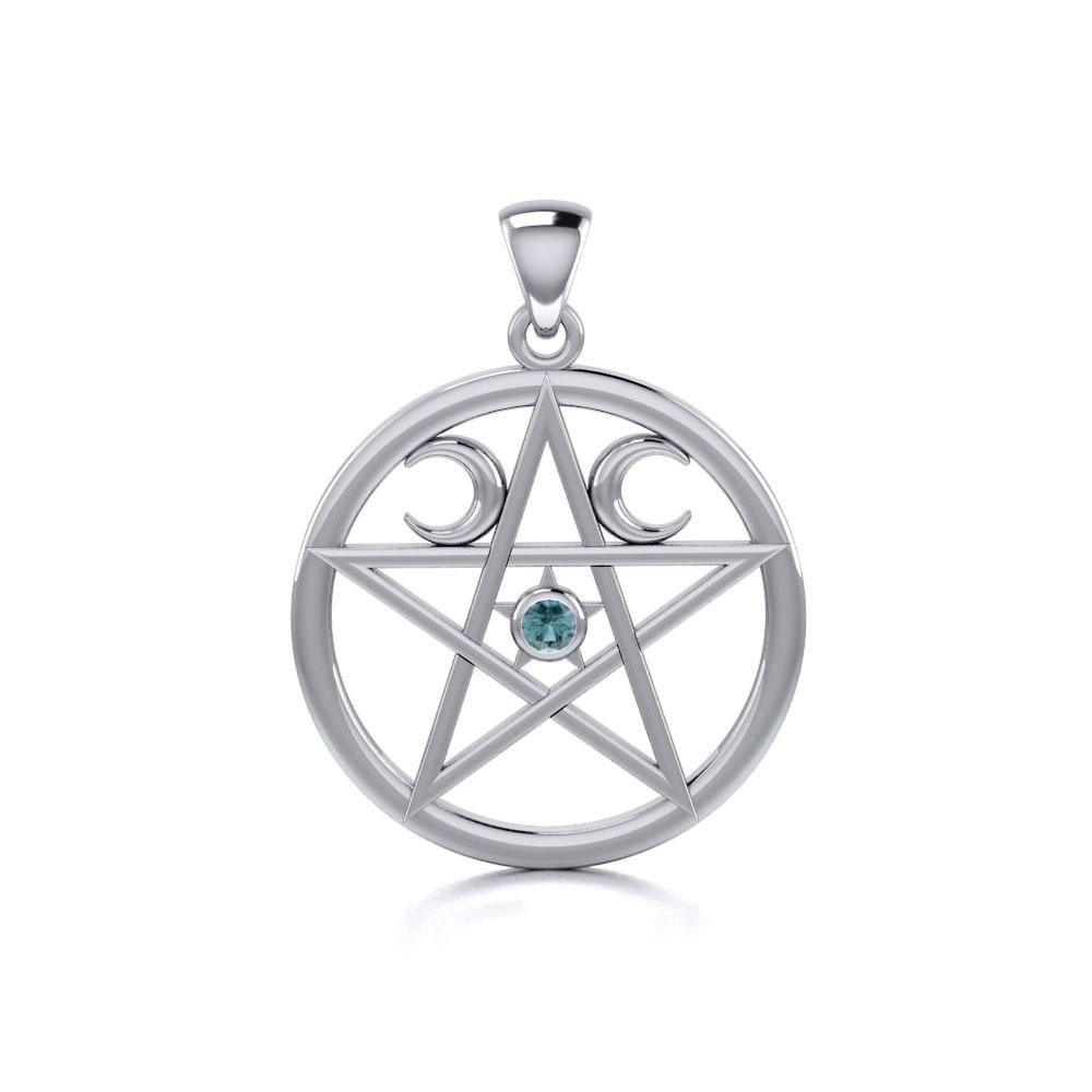 Silver Pentagram Pentacle Pendant TP469 Pendant