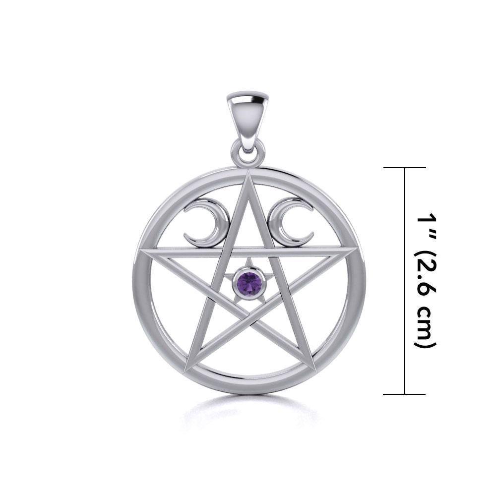 Silver Pentagram Pentacle Pendant TP469 Pendant