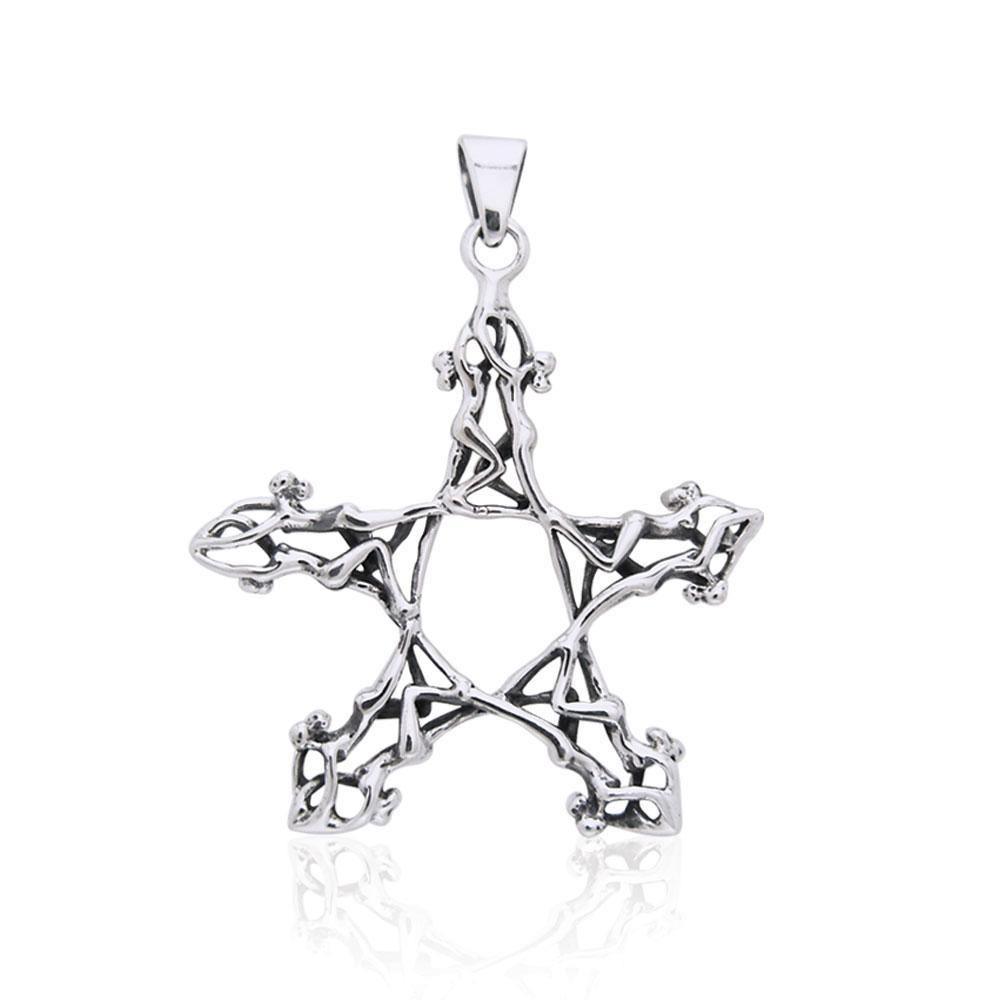 The Goddess Pentagram ~ A Sterling Silver Jewelry Pendant TPD3007 Pendant