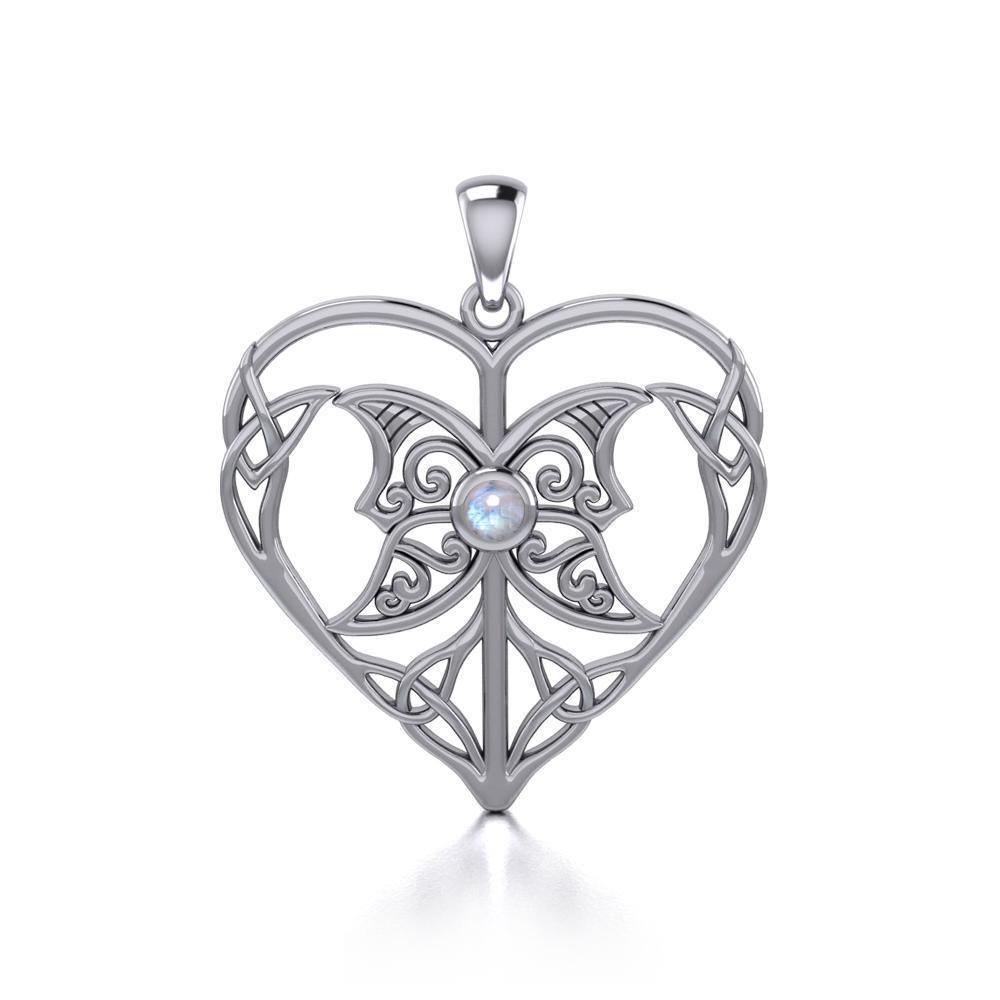 Celtic Triple Goddess Love Peace Sterling Silver Pendant with Gemstone TPD5105 Pendant