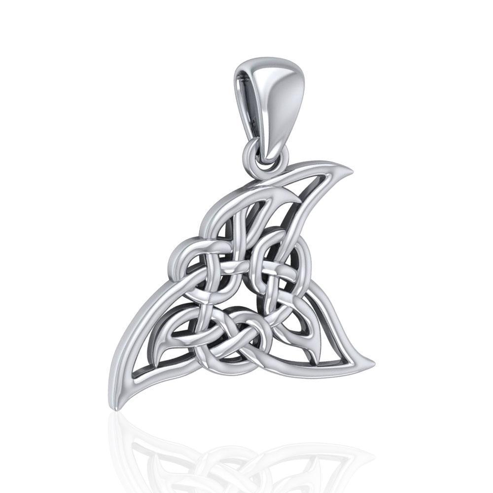 Celtic Shark Fin Silver Pendant TPD5167 Pendant