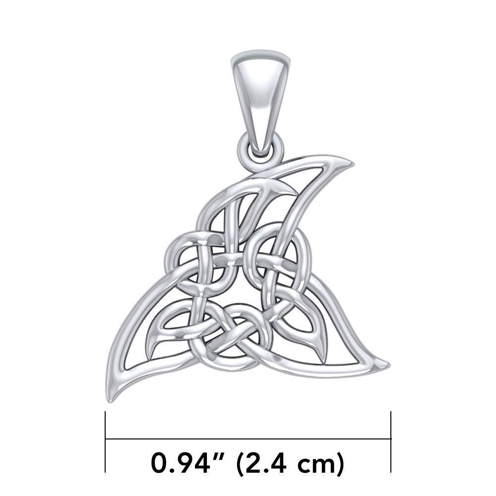 Celtic Shark Fin Silver Pendant TPD5167 Pendant