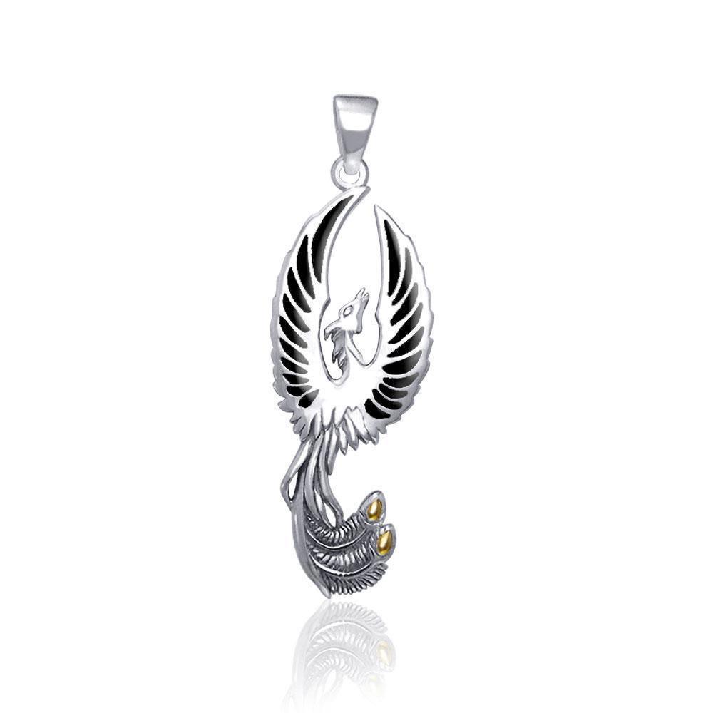 The Sacred Flame of the Mystical Flying Phoenix TPV2838 Pendant