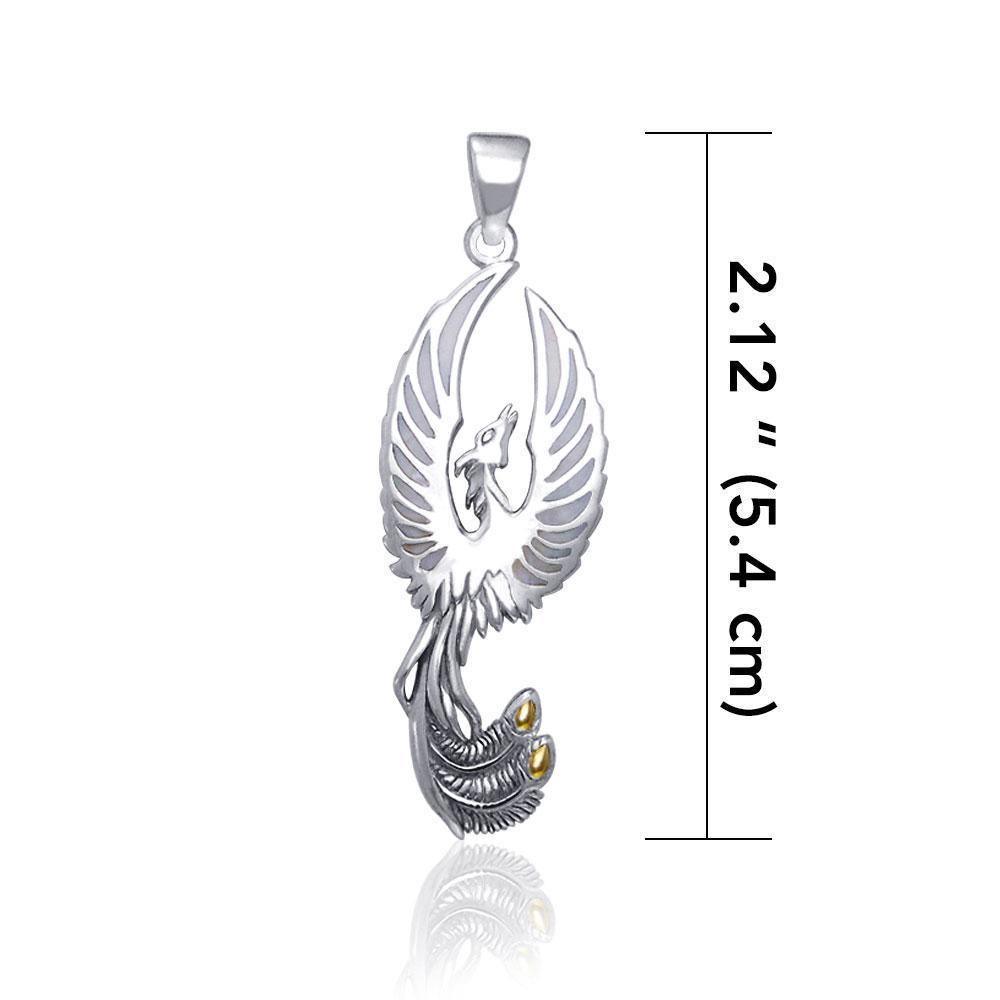 The Sacred Flame of the Mystical Flying Phoenix TPV2838 Pendant