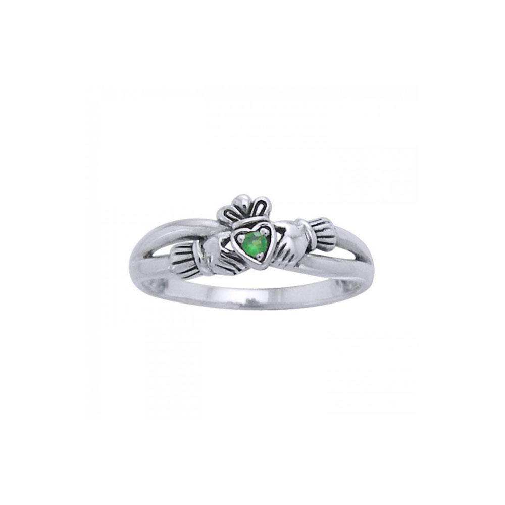 Infinity Claddagh Gemstone Ring TRI1117