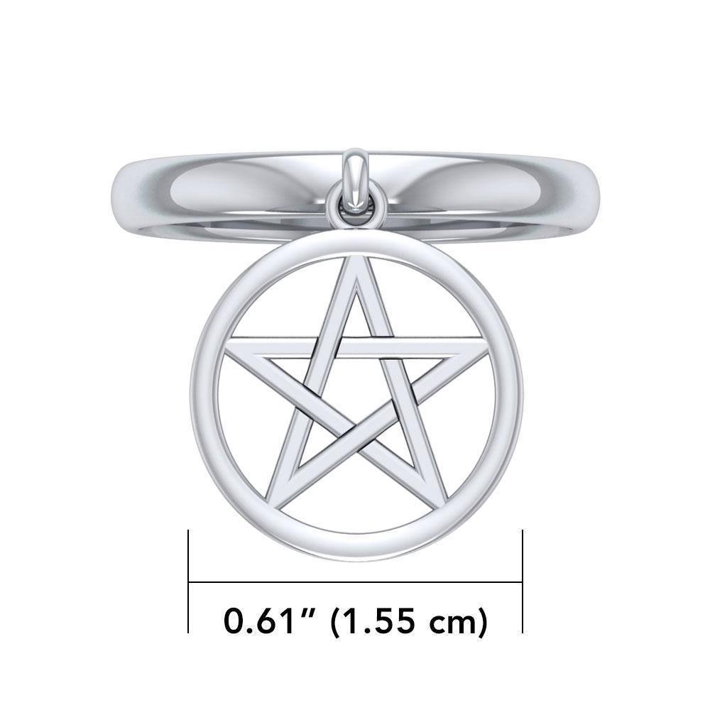 Dangling The Star Sterling Silver Ring TRI1530 Ring