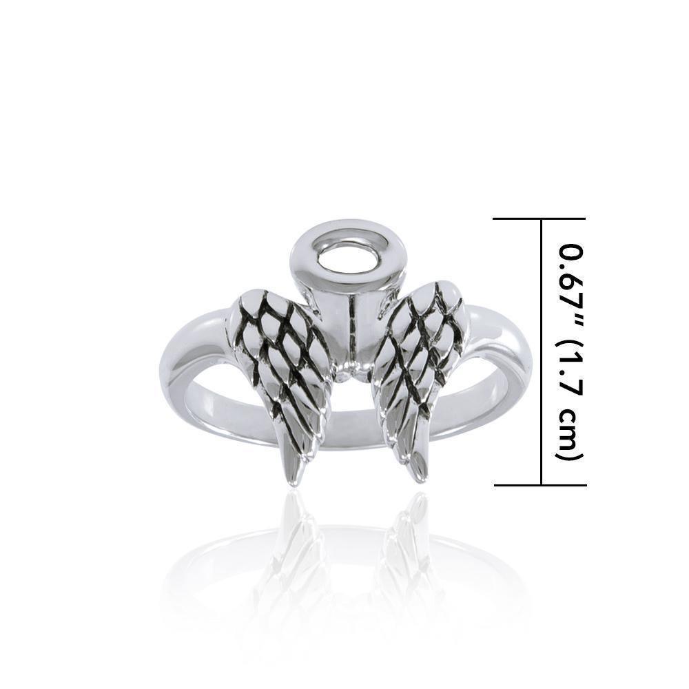 Angel Wings Halo Ring TRI1549 Ring