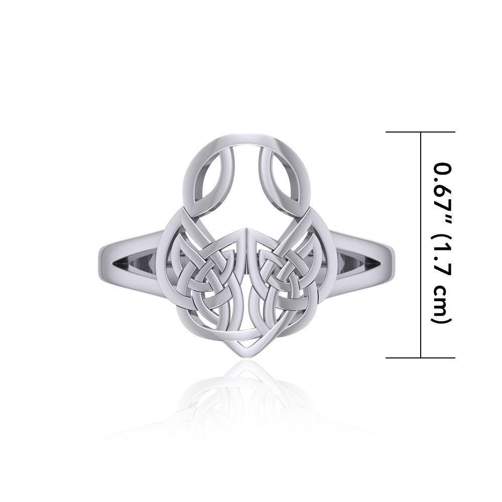 Celtic Knotwork Sterling Silver Ring TRI1588 Ring