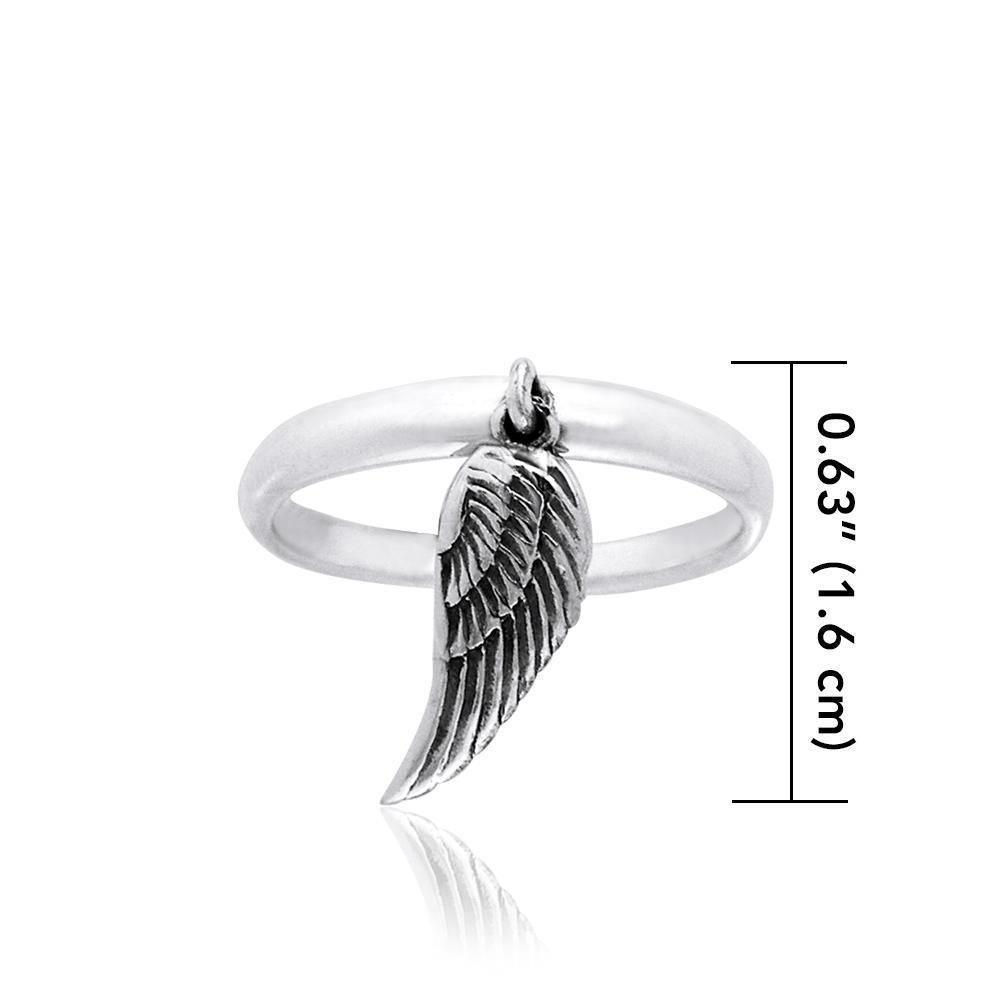 Angel Wing Silver Ring TRI840 Ring