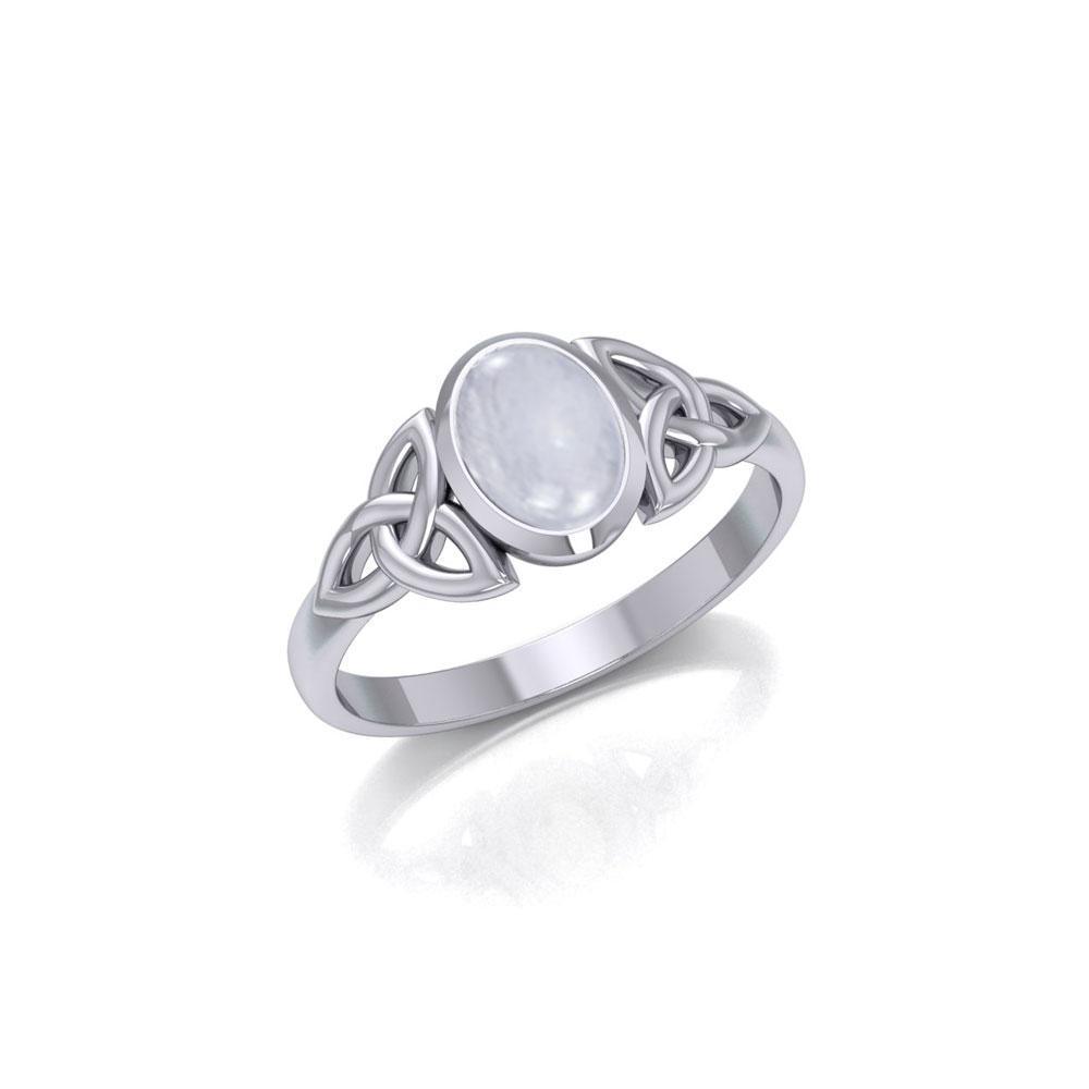 Celtic Triquetra Gemstone Ring TRI887